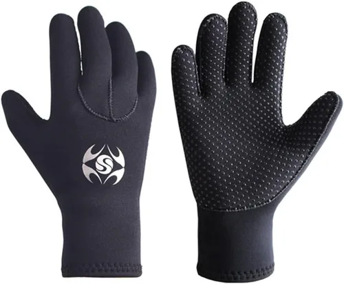 Miniatura 8 de Skyone Guantes de neopreno para buceo, guantes de buceo para hombres, mujeres, niños, 0.118 pulgadas, flexibles, antideslizantes, térmicos, de cinco