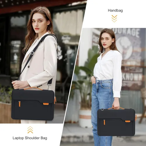 Miniatura 2 de MOSISO 360 - Bolsa protectora para laptop para hombre, bolsas de computadora de 15 a 16 pulgadas compatibles con MacBook Pro 16/Air 15, HP Dell