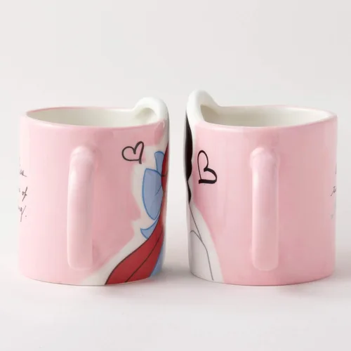 Miniatura 4 de Disney Princess La Sirenita, par de tazas con el beso de Ariel