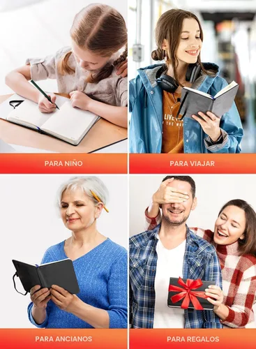 Miniatura 7 de AISBUGUR Cuaderno de bolsillo, cuaderno pequeño, paquete de 2 unidades en total de 320 páginas, cuaderno de bolsillo de 3.7 x 5.7 pulgadas