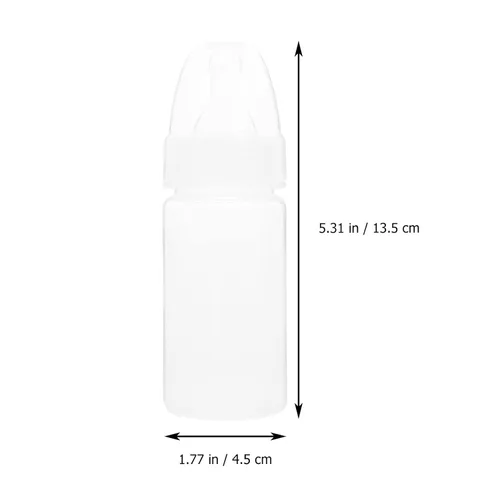 Miniatura 6 de EXCEART Botellas de leche desechables para recién nacidos, paquete de 5 con tetina suave y flexible, biberones para bebés, listos para usar