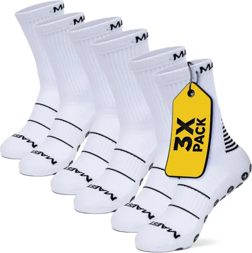 Miniatura 26 de Maestro - Calcetines de agarre de fútbol para hombres y mujeres con almohadillas antideslizantes, ideales para fútbol, baloncesto y deportes