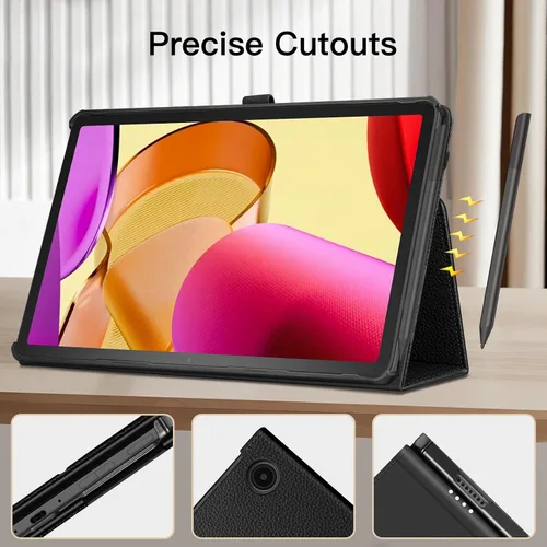 Miniatura 9 de Fintie Funda tipo folio para Amazon Fire Max 11 (13ª generación, versión 2023) – Funda plegable de piel vegana de primera calidad con soporte Negro