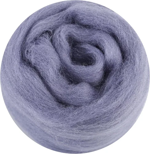 Miniatura 96 de 24 tipos de lana rosa, 4.23 oz (120 g), adecuado para fieltro húmedo y fieltro de aguja de telas hiladas de lana. Un paquete de prueba está Tonos