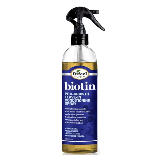 Miniatura 5 de Difeel Pro-Growth - Tratamiento acondicionador de biotina sin enjuague de 6 onzas con tapa rociadora y tapa dispensadora