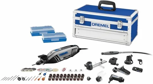 Kit de herramienta giratoria versátil Dremel 4300-9/64 con eje flexible - 9 piezas adicionales y 64 accesorios - Ideal para grabado, grabado en