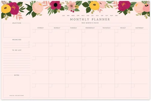 Miniatura 4 de Bliss Collections Bloc de planificación diaria, cuaderno de lista de tareas – Hermoso – Bloc de notas de hojas desprendibles sin fecha – Calendario