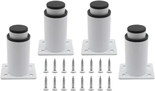 Miniatura 13 de Paquete de 4 patas ajustables para muebles, patas de soporte de acero inoxidable, patas de repuesto resistentes para sofá, mueble de TV, sofá, mesa