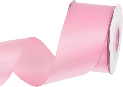 Miniatura 233 de MECCANIXITY Cinta de satén de 3/8 pulgadas de 50 yardas, de grogrén, de seda sólida, fina para ramo de boda, para regalo del día de San Valentín
