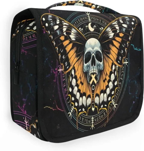 Miniatura 27 de MNSRUU Hanging Toiletry Bag Bats Satellites Skulls and Trees Travel Makeup bag for Toiletries Portable Travel Toiletry Organizer Cosmetic Bags with