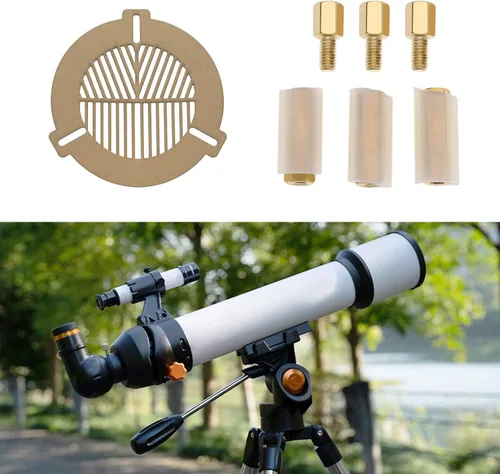 Miniatura 2 de SING F LTD Bahtinov - Máscara acrílica ligera para telescopio de enfoque para tubo de diámetro exterior de 2.362 in a 3.543 in para reflector