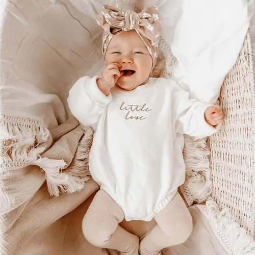 Miniatura 31 de FYBITBO Sudadera de cuello redondo para bebé niña y niño, mameluco de burbujas, camisa de manga larga, traje de San Valentín, ropa de otoño
