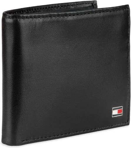 Miniatura 16 de Tommy Hilfiger Cartera de piel auténtica para hombre con ventana de identificación y múltiples ranuras para tarjetas