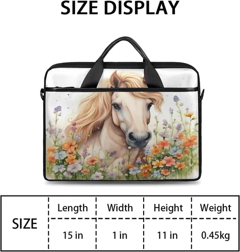 Miniatura 2 de Bolsa para laptop con correas acolchadas para el hombro, adecuada para portátiles de 13 a 15 pulgadas, fundas para portátiles de múltiples