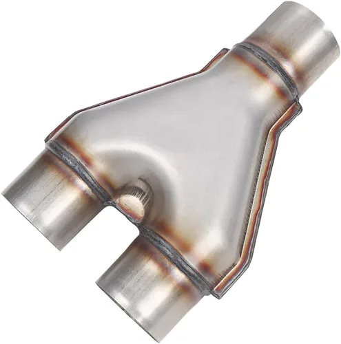 LCGP Tubo en Y de acero inoxidable de 2,25 pulgadas, tubo en Y universal de acero inoxidable para diésel, entrada de 2,25 pulgadas, salida de 2,25