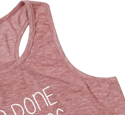 Miniatura 5 de HEI Girl HEI - Camiseta sin mangas con espalda cruzada para mujer, diseño de letras divertidas, casual, con estampado gráfico