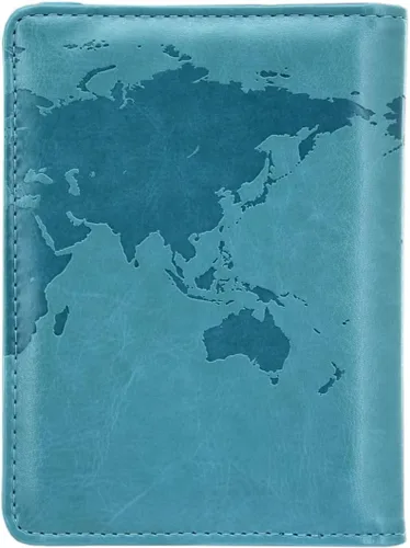 Miniatura 29 de Kandouren - Funda para pasaporte con bloqueo RFID, cartera para pasaporte para hombres y mujeres, el mejor regalo para viajeros, tarjetas de crédito