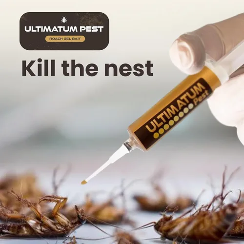 Miniatura 6 de Cebo de gel para cucarachas, paquete de 4 jeringas para infestación en interiores, para hogares y negocios, control de cucarachas, eficiente mata