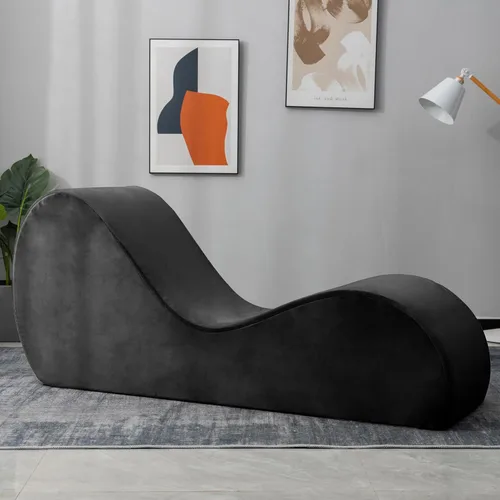 Miniatura 3 de Zenosyne Silla de yoga con funda lavable, bolsillos laterales, parte inferior antideslizante para dormitorio, silla de yoga para relajación