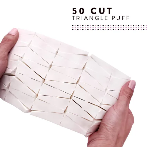 Miniatura 4 de Artist's Choice Paquete de 500 mini cuñas aplicadoras de esponja de maquillaje, esponjas cosméticas triangulares para base, rubor, sombra de ojos