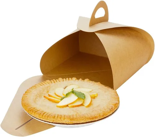 Miniatura 14 de Restaurantware Ingenero - Cajas para pasteles de 6.5 pulgadas con asas, 100 loncheras con asa integrada, forro resistente a la grasa para postres