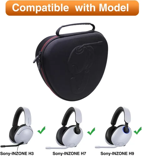 Miniatura 2 de LTGEM - Funda rígida para auriculares Sony INZONE H3 MDR-G300 / H5 WH-G500 / H7 WH-G700 / H9 WH-G900N - Bolsa de transporte protectora de viaje