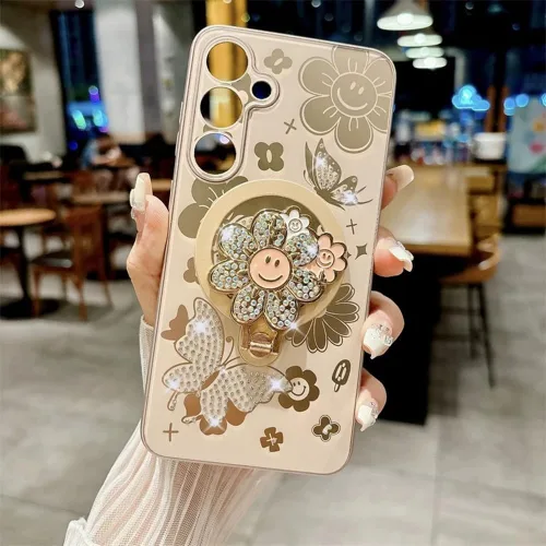 Miniatura 2 de Funda para Samsung Galaxy A16 5G para mujeres y niñas con correa colgante para teléfono [Compatible con Magsafe] [Protector de lente de cámara]