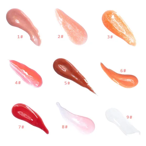 Miniatura 4 de Brillo de labios con purpurina brillante, 9 colores hidratantes, brillo de labios, brillo de labios, líquido natural para mujeres y niñas