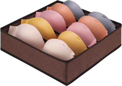 Miniatura 8 de Organizador de Ropa para Cajón Debajo del Gabinete 5 Celdas Cubos de Almacenamiento Plegables Organizador de Cajón de Ropa Interior Divisores Cajas