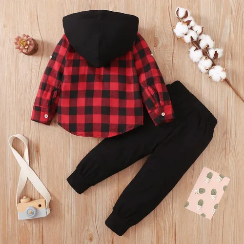 Miniatura 2 de Conjunto de sudadera con capucha y pantalones de manga larga para bebé niño