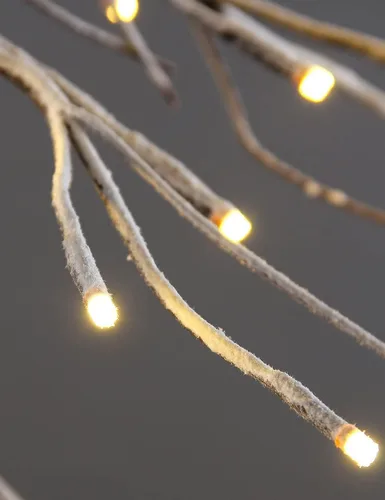 Miniatura 8 de Lightshare Árbol de abeto nevado de 13 pies, 328 luces LED, para uso en interiores y exteriores, blanco cálido, para el hogar, festival, fiesta