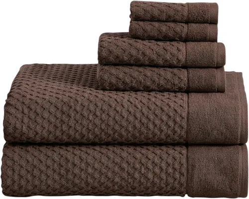 Miniatura 57 de Great Bay Home - Toallas de mano 100% algodón blanco, 6 toallas de baño suaves para manos, altamente absorbentes y de secado rápido, colección