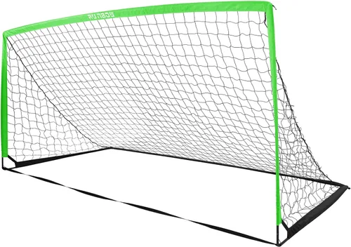 Portería de fútbol infantil de 11 x 5.5 pies, 9 x 5 pies, 6 x 4 pies, con bolsa de transporte, red de fútbol plegable portátil para entrenamiento en