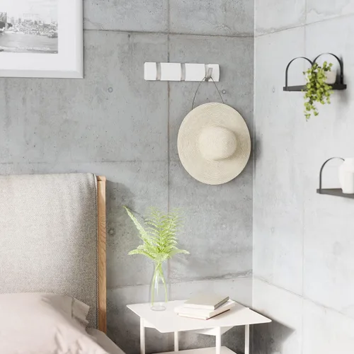 Miniatura 8 de Umbra Flip - Perchero de pared con 3 ganchos Blanco/Níquel