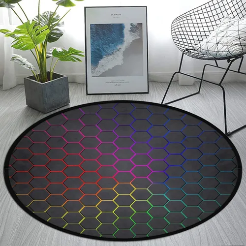 Miniatura 3 de keepcute Tapete para silla de juegos de 47 pulgadas para suelo de madera dura, antideslizante, tapete para silla de oficina para suelo duro, tapete