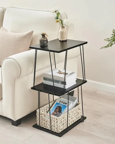 Miniatura 2 de KJGKK Mesa auxiliar alta, mesa auxiliar pequeña, mesa decorativa de 29 pulgadas de alto, mesita de noche para sala de estar, dormitorio y oficina