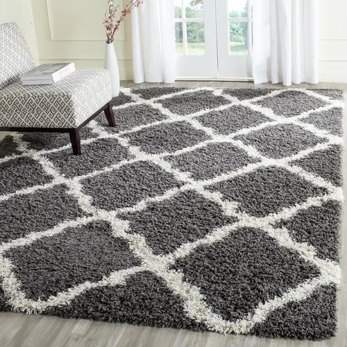 Miniatura 84 de Safavieh - Dallas Shag Collection SGD257A - Alfombra de área con diseño de enrejado de 10 x 14 pies