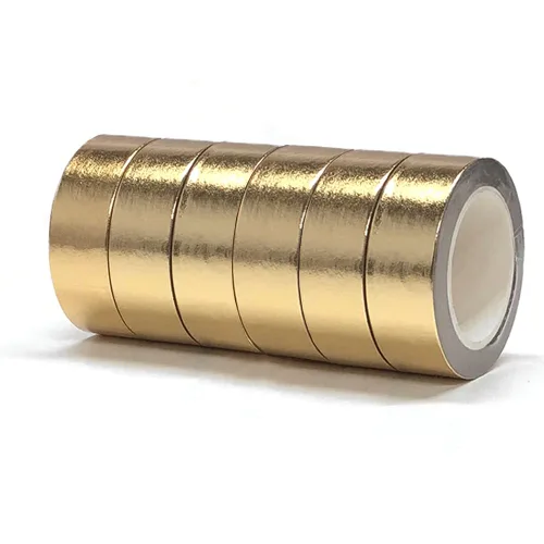 Miniatura 6 de Cinta Washi de papel de aluminio sólido, cinta adhesiva decorativa autoadhesiva, cinta de arte gráfico, envoltura de cinta gráfica Washi DIY