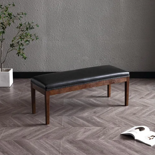 Miniatura 8 de LZAREAL Banco de entrada tapizado, banco de zapatos moderno para pasillo, porche, banco de dormitorio, banco para el extremo de la cama, banco