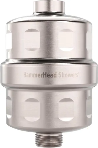 HammerHead Showers® Cabezal de Filtro de Ducha de Metal Sólido – Filtro de Ducha KDF 55, Filtros de Ducha Universales de Alta Presión para Eliminar