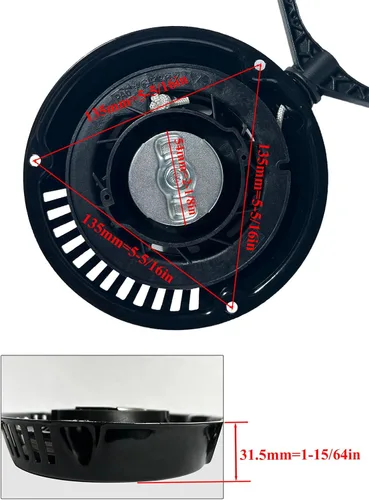 Miniatura 3 de YAMAKATO 951-14151 951-10658 Arrancador de arranque para soplador de nieve Troy Bilt MTD Craftsman Yard Machines Cub Cadet Storm 2410 2620 179CC