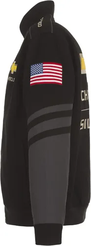 Miniatura 4 de JH DESIGN GROUP Chaqueta para hombre Chevy Silverado con bordado clásico de sarga