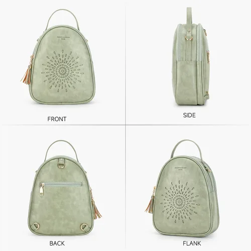 Miniatura 23 de T1953 Mochila para mujer, de piel sintética, para regalo para niñas y mujeres