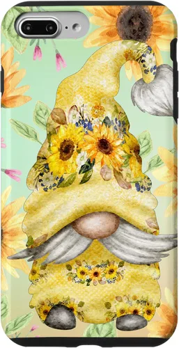 Miniatura 12 de iPhone 14 Pro Max Gnomo de girasol para jardín mamá hippies lindo patrón de verano caso