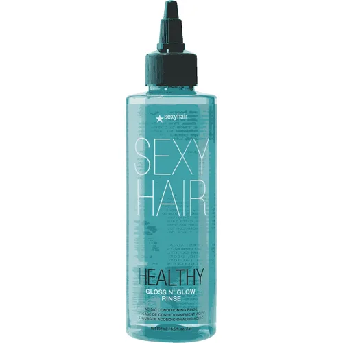 SexyHair Healthy Gloss N' Glow - Enjuague acondicionador ácido ligero, 6.5 onzas líquidas | Aumenta el brillo en 23 veces | Todo tipo de cabello