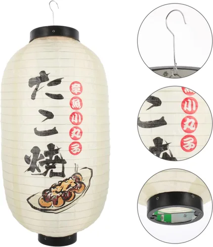 Miniatura 7 de Homoyoyo Farol japonés colgante faroles japoneses para exteriores, decoración japonesa para exteriores, sushi chochin, farol decorativo, pantalla