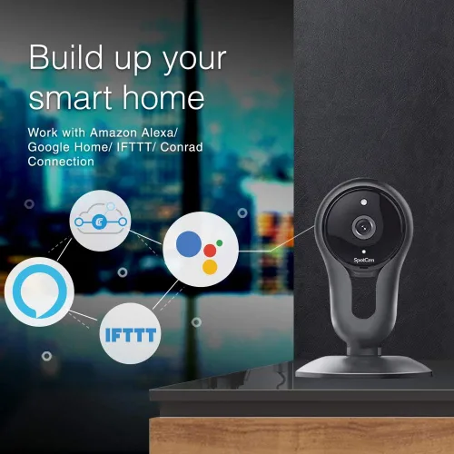 Miniatura 3 de SpotCam Cámara de seguridad inalámbrica FHD 2, 1080p FHD, interior, visión nocturna, conversación bidireccional, alerta de movimiento y sonido
