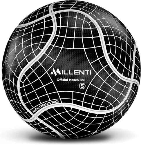 Miniatura 10 de Balón de fútbol Millenti tamaño 5 – Reverse Bend-It – Balón de fútbol con alta visibilidad, fácil de rastrear – Balones de fútbol oficial con unión