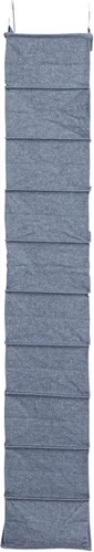 Miniatura 7 de Household Essentials Organizador de armario de plástico y mezcla de algodón estrecho colgante con 10 estantes de almacenamiento, mezclilla