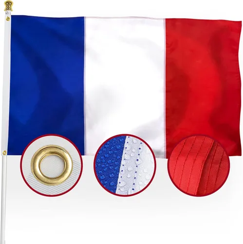 Miniatura 11 de XIFAN Bandera de El Salvador prémium de 3 x 5 pies para exteriores, bandera de país salvadoreño de nailon 210D de doble cara resistente, decoración